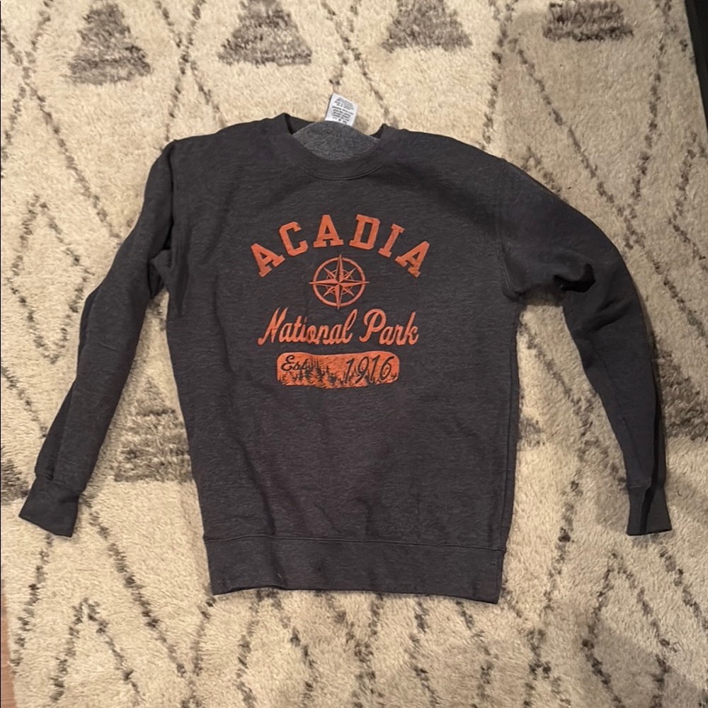 Gray Acadia National Park Sweater